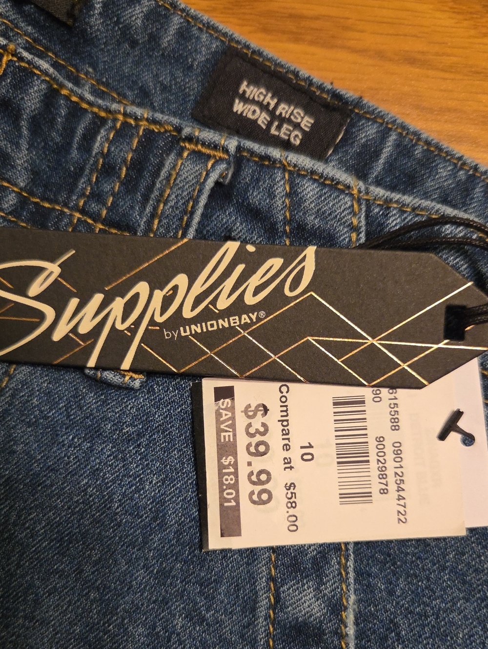 NWT "Supplies by Unionbay" Della High-Rise Utility Jean Woman's Size 10 - Picture 3 of 8